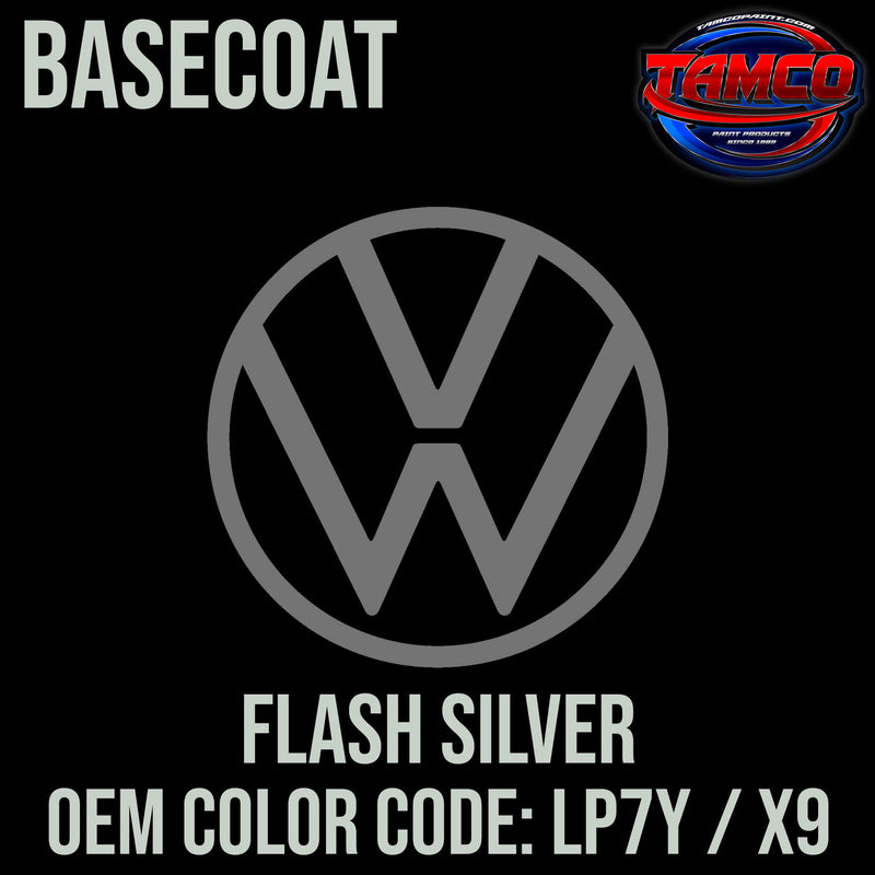 Tamco Paint Volkswagen Flash Silver Code LP7Y / X9 OEM Basecoat