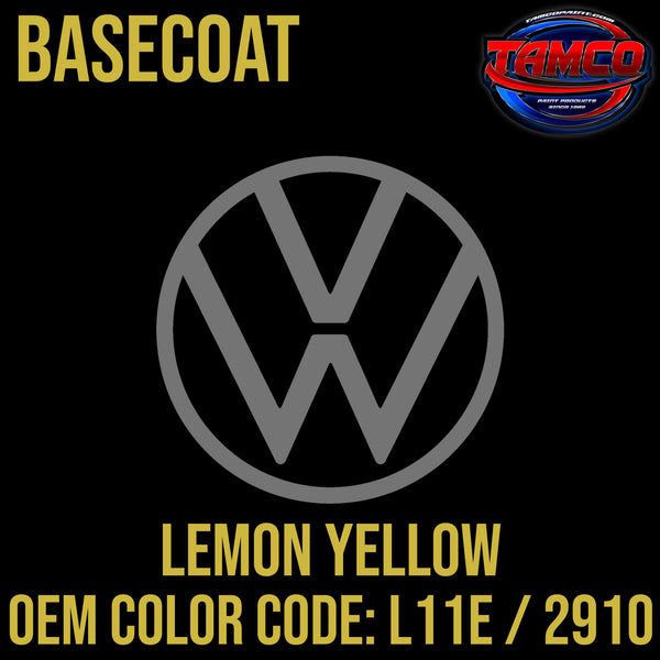 Tamco Paint Volkswagen Lemon Yellow	Code L11E / 2910 OEM  Basecoat
