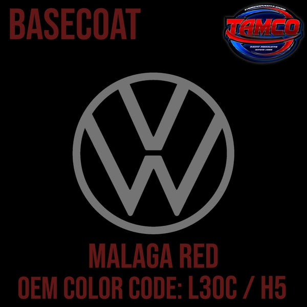 Tamco Paint Volkswagen Malaga Red Code L30C / H5 OEM Basecoat