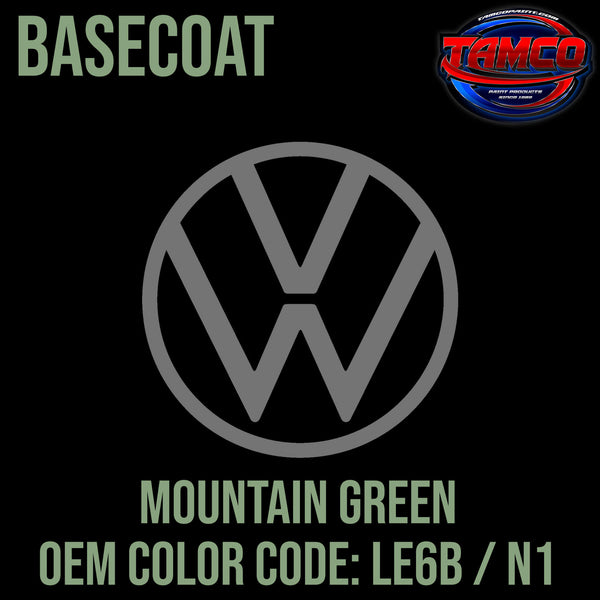 Tamco Paint Volkswagen Mountain Green Code LE6B / N1 OEM Basecoat