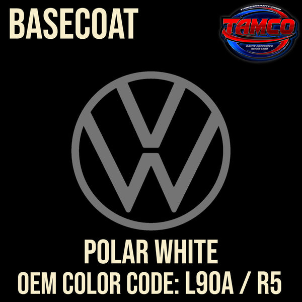 Tamco Paint Volkswagen Polar White Code L90A / R5 OEM Basecoat