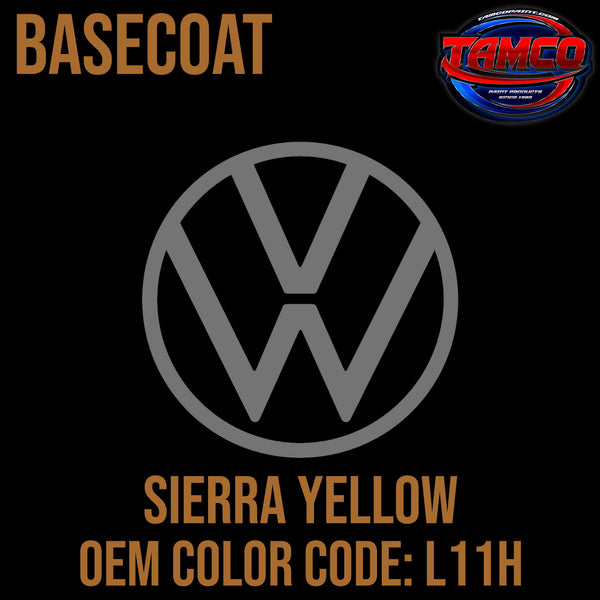 Tamco Paint Volkswagen Sierra Yellow Code L11H OEM Basecoat