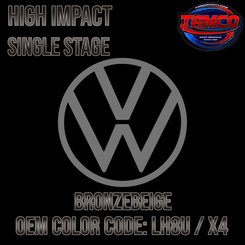 Tamco Paint Volkswagen Bronzebeige Code  LH8U / X4 OEM High Impact Single Stage