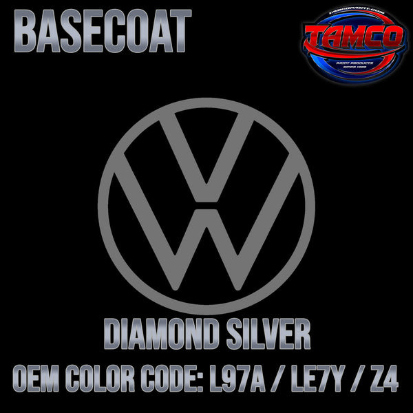 Tamco Paint Volkswagen Diamond Silver Code L97A / LE7Y / Z4 OEM Basecoat