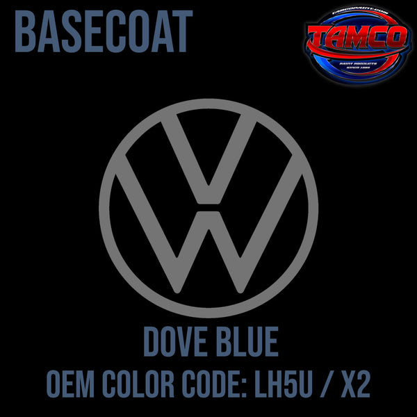 Tamco Paint Volkswagen Dove Blue Code LH5U / X2 OEM Basecoat