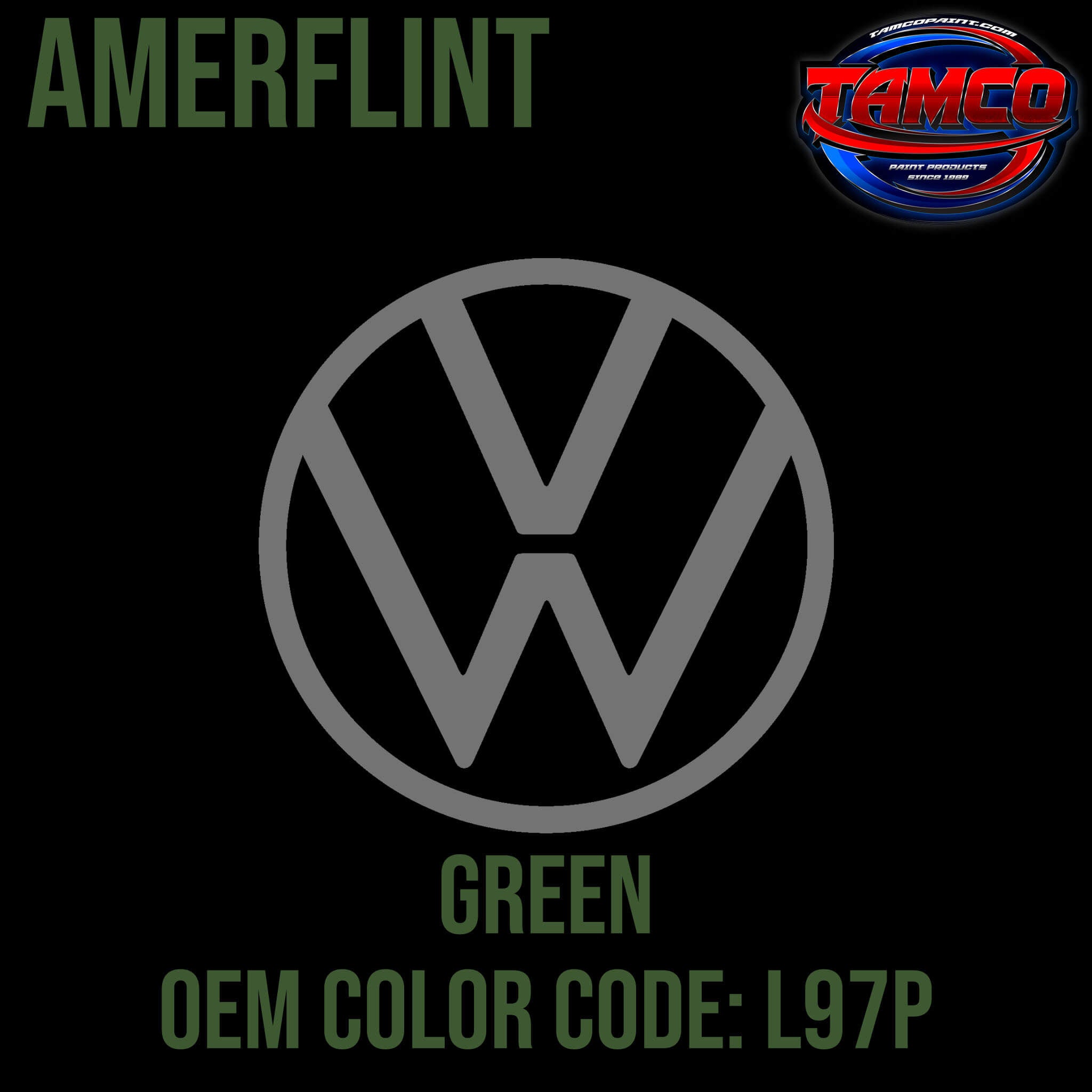 Tamco Paint Volkswagen Green Code 230 /  L97P OEM Amerflint