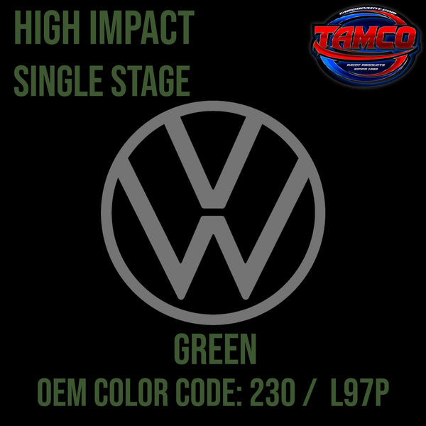 Tamco Paint Volkswagen Green Code 230 /  L97P OEM High Impact Single Stage 