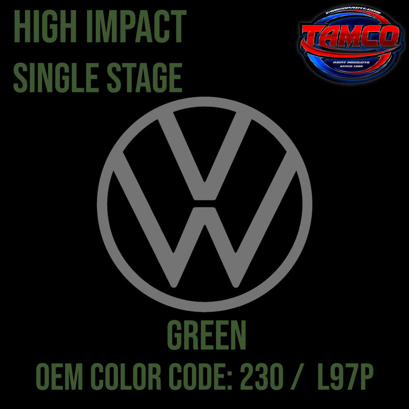 Tamco Paint Volkswagen Green Code 230 /  L97P OEM High Impact Single Stage 