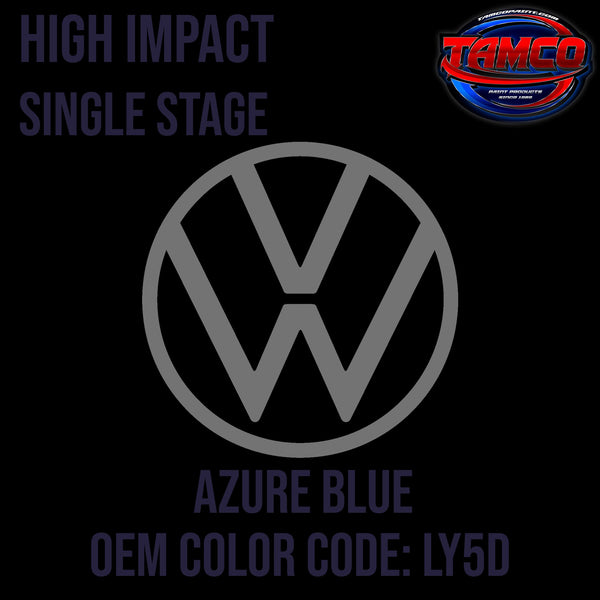 Tamco Paint Volkswagen Azurite Blue Code LY5D / K2 OEM High Impact Single Stage