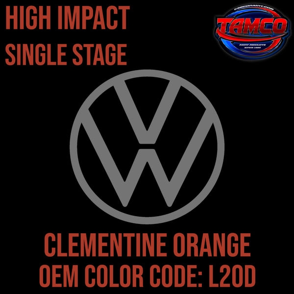 Tamco Paint Volkswagen Clementine Orange Code L20D OEM High Impact Single Stage