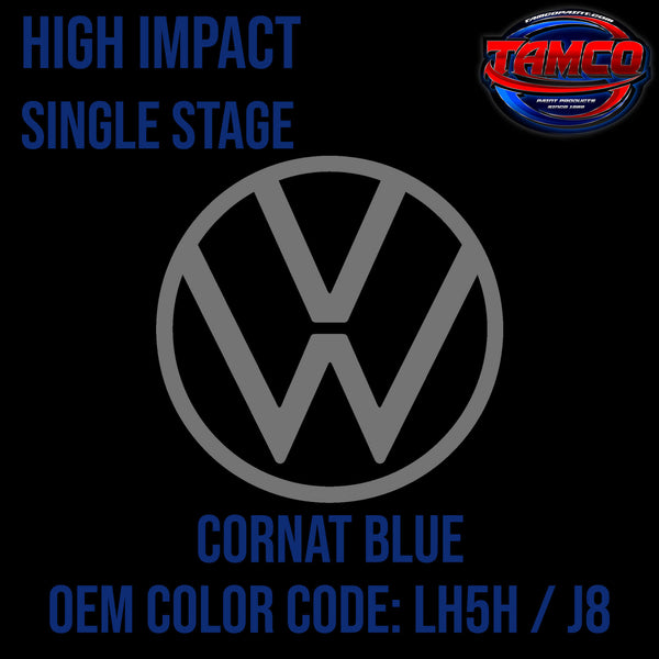 Tamco Paint Volkswagen Cornat Blue Code LH5H / J8 OEM High Impact Single Stage