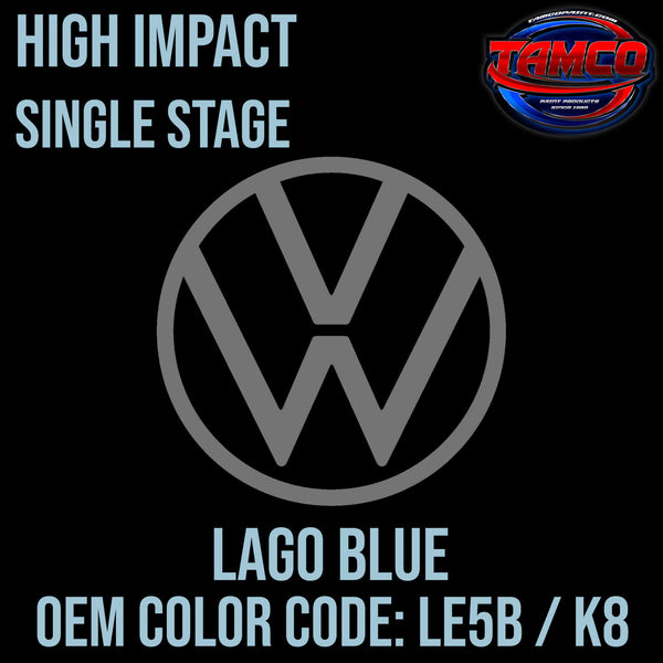 Tamco Paint Volkswagen Lago Blue Code LE5B / K8 OEM High Impact Single Stage
