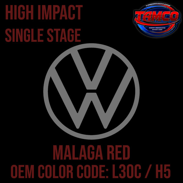 Tamco Paint Volkswagen Malaga Red Code L30C / H5 OEM High Impact Single Stage