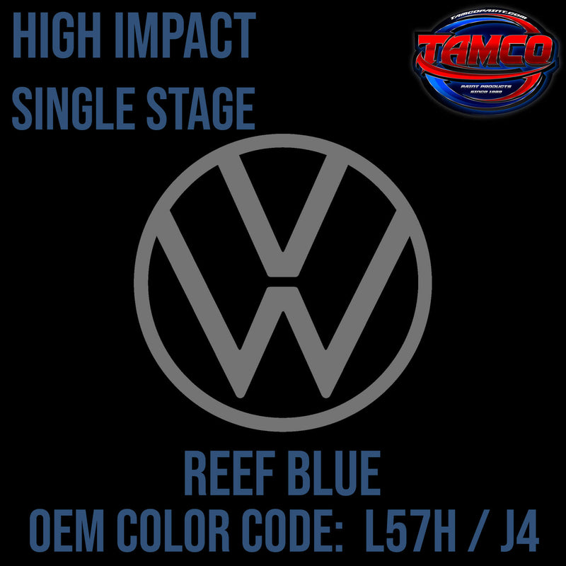 Tamco Paint Volkswagen Reef Blue Code L57H / J4 OEM High Impact Single Stage