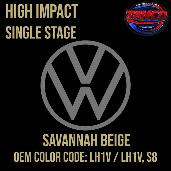 Tamcco Paint Volkswagen Savannah Beige  Code LH1V / LH1V, S8 OEM High Impact Single Stage