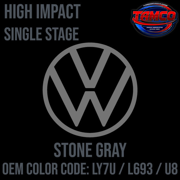 Tamco Paint Volkswagen Stone Gray Code LY7U / L693 / U8 OEM High Impact Single Stage