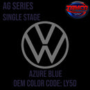 Tamco Paint Volkswagen Azurite Blue Code LY5D / K2 OEM AG Series Single Stage