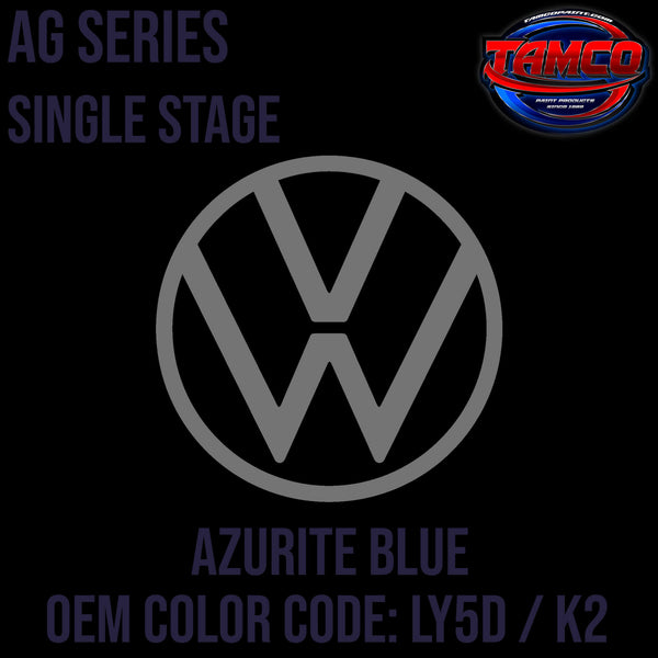 Tamco Paint Volkswagen Azurite Blue Code LY5D / K2 OEM AG Series Single Stage