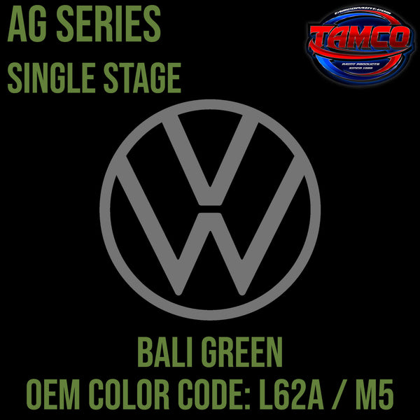 Tamco Paint Volkswagen Bali Green Code L62A / M5 OEM AG Series Single Stage