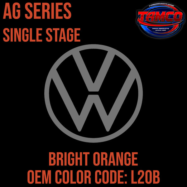 Tamco Paint Volkswagen Bright Orange Code L20B OEM AG Series Single Stage
