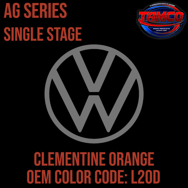 Tamco Paint Volkswagen Clementine Orange Code L20D OEM AG Series Single Stage