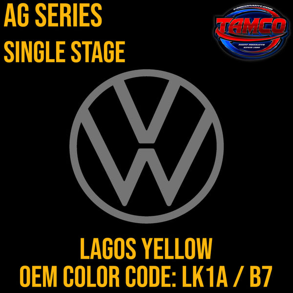 Tamco Paint Volkswagen Lagos Yellow Code LK1A / B7 OEM AG Series Single Stage