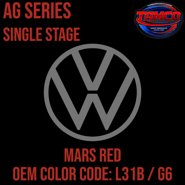 Tamco Paint Volkswagen Mars Red Code L31B / G OEM Duraflint