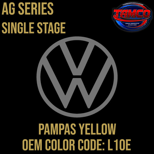 Tamco Paint Volkswagen Pampas Yellow Code L10E OEM AG Series Single Stage