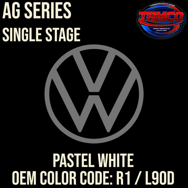 Tamco Paint Volkswagen Pastel White Code R1 / L90D OEM AG Series Single Stage