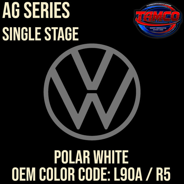 Tamco Paint Volkswagen Polar White Code L90A / R5 OEM AG Series Single Stage