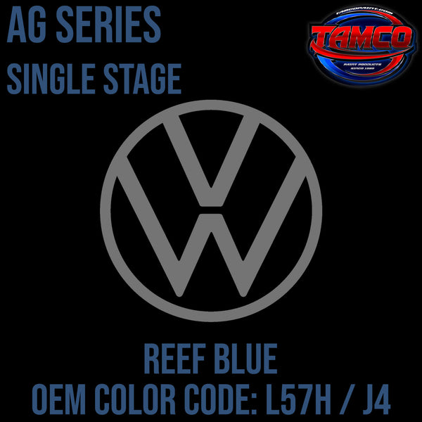 Tamco Paint Volkswagen Reef Blue Code L57H / J4 OEM AG Series Single Stage