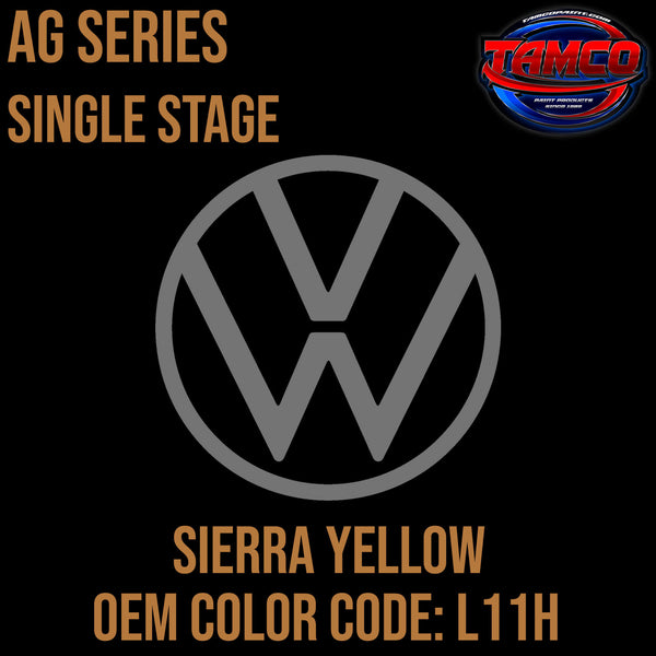 Tamco Paint Volkswagen Sierra Yellow Code L11H OEM AG Series Single Stage
