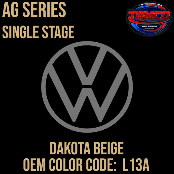 Tamco Paint Volkswagen Dakota Beige Code L13A OEM AG Series Single Stage