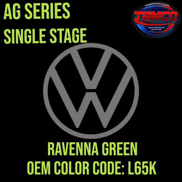 Tamco Paint Volkswagen Ravenna Green Code L65K AG Series Single Stage