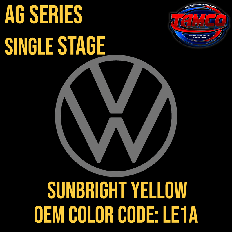 Tamco Paint Code LE1A Sunbright Yellow AG Series Single Stage