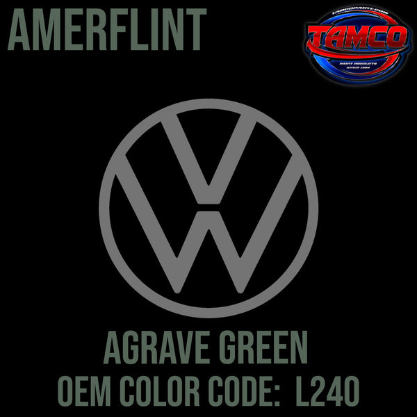 Tamco Paint Volkswagen Agave Green Code L240 OEMAmerflint II Series Single Stage