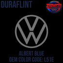 Tamco Paint Volkswagen Albert Blue Code L51E OEM DuraFlint Series Single Stage