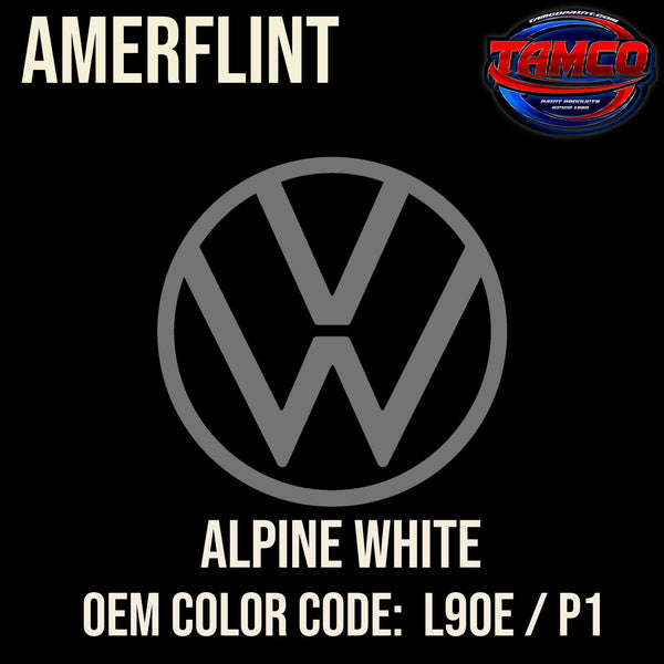 Tamco Paint Volkswagen Alpine White Code L90E / P1 OEM Amerflint