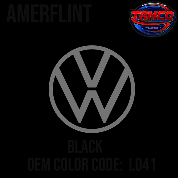 Tamco Paint Volkswagen Black Code L041 OEM Amerflint II Series Single Stage