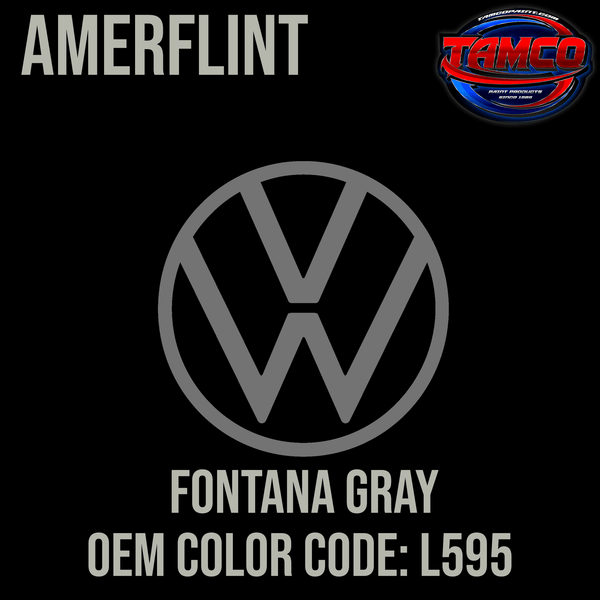 Tamco Paint Volkswagen Fontana Gray Code L595 1965-1967 OEM Amerflint II Series Single Stage