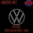 Tamco Paint Volkswagen Fox Red Code LH3A  OEM Amerflint II Series Single Stage