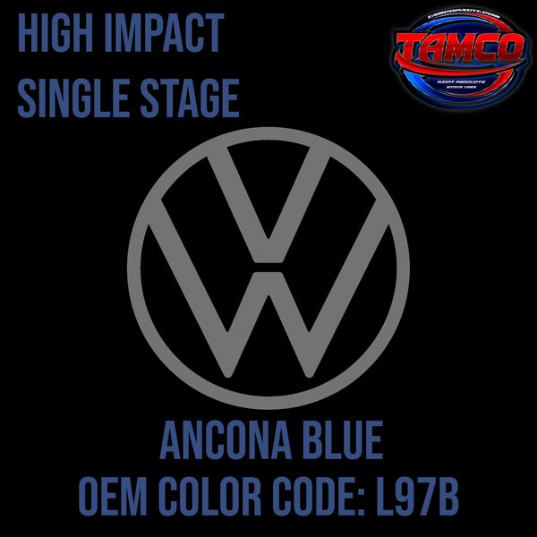 Tamco Paint Volkswagen Ancona Blue  Code L97B OEM High Impact Single Stage