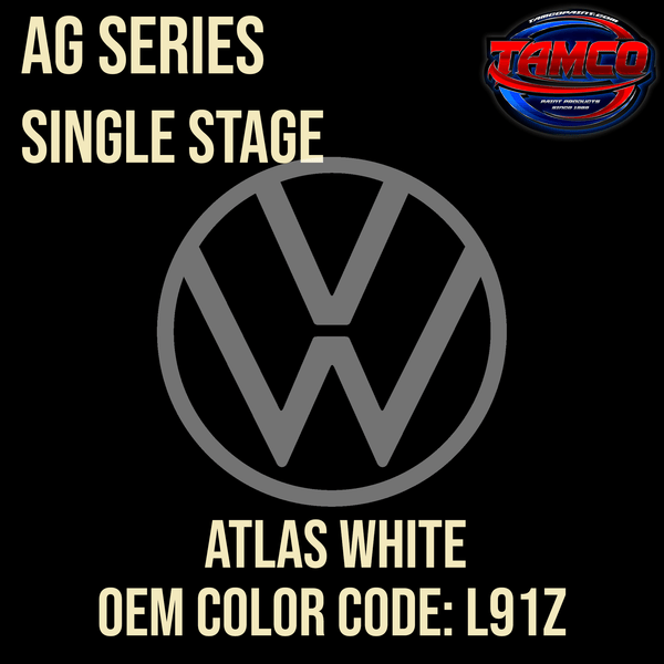 Tamco Paint  Volkswagen Atlas White Code L91Z  OEM AG Series Single Stage