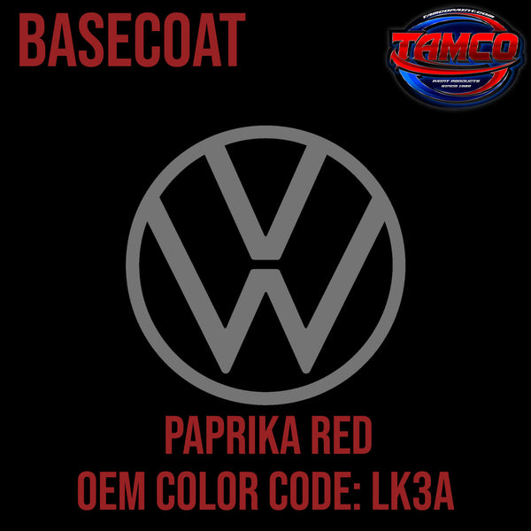 Volkswagen Paprika Red | LK3A | 1986-2008 | OEM Basecoat