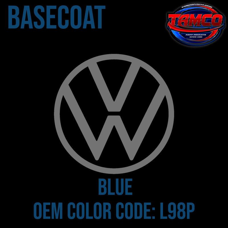 Tamco Paint Volkswagen Blue Code L98P OEM Basecoat