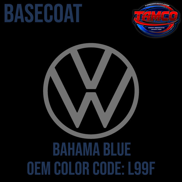 Tamco Paint Volkswagen Bahama Blue  Code L99F / Y3 OEM Basecoat