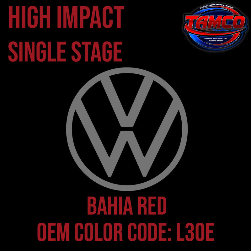 Tamco Paint  Volkswagen Bahia Red  Code L30E OEM High Impact Series Single Stage
