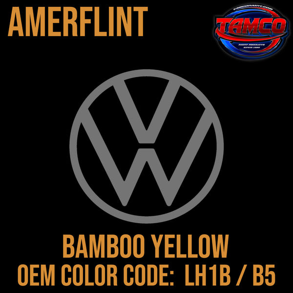 Tamco Paint Volkswagen Bamboo Yellow Code LH1B / B5 OEM Amerflint II Series Single Stage