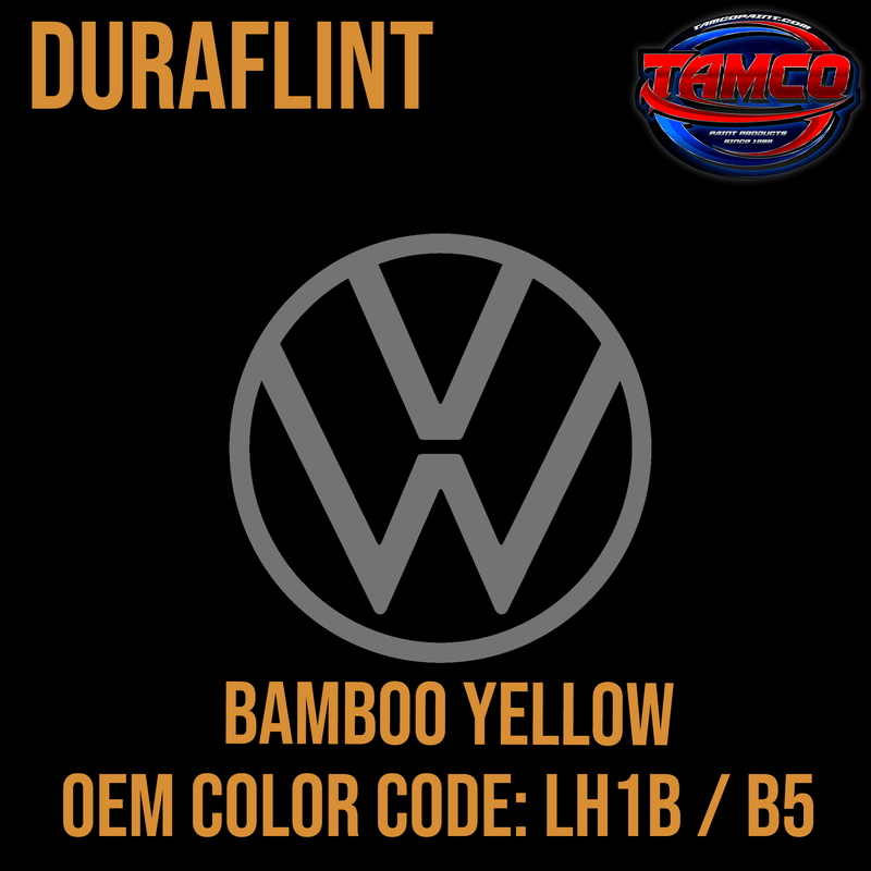 Tamco Paint Volkswagen Bamboo Yellow  Code LH1B / B5  OEM DuraFlint Series Single Stage