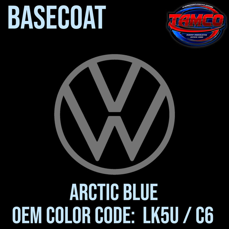 Tamco Paint Volkswagen Arctic Blue Code LK5U / C6 OEM Basecoat